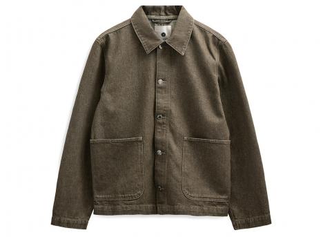 Anerkjendt Akozzy Dyed Denim Overshirt Forest Night 902715
