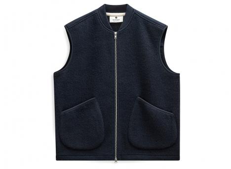 Anerkjendt Akrobin Boiled Wool Gilet Sky Captain 902694