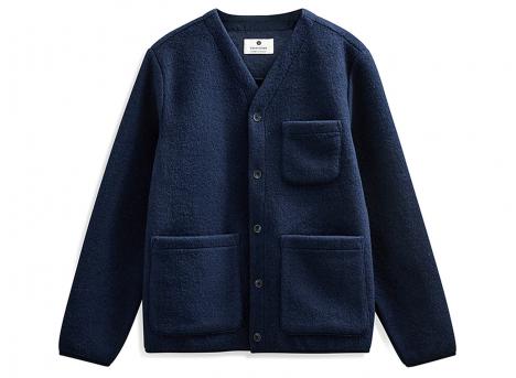 Anerkjendt Aksigurd Boiled Wool Overshirt Sky Captain 902023