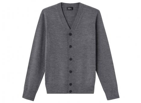 APC Cardigan Samuel Anthracite