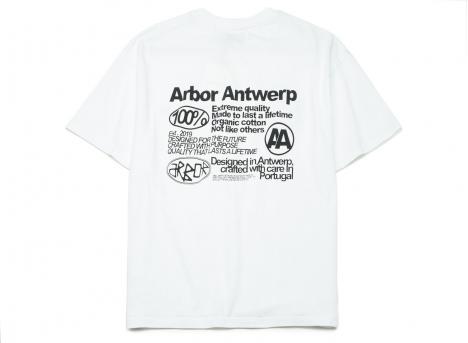 Arbor Antwerp Quality Tshirt White / Black