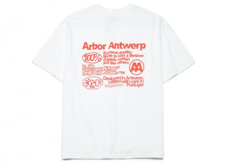 Arbor Antwerp Quality Tshirt White / Red