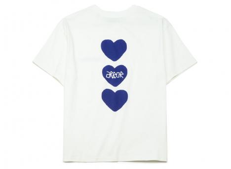 Arbor Antwerp Triple Heart Tshirt White / Blue