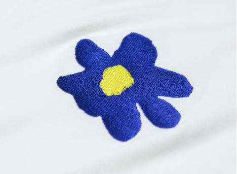 Arbor Antwerp Violet Blue Tshirt White