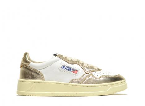 Autry 01 Low WB1-6 Leather White / Platinum