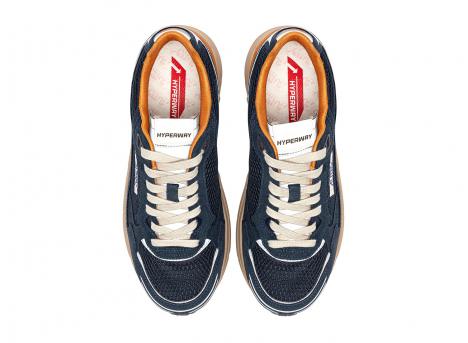 Autry Hyperway Low CI08 Suede / Mesh / Leather Midnight / Tomato Cream