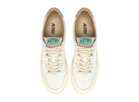 Autry Medalist Low HJ01 Leather / Suede / Logo White / Nuvole