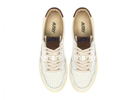 Autry Medalist Low HJ03 Leather / Suede / Logo White / Chocolate Chip