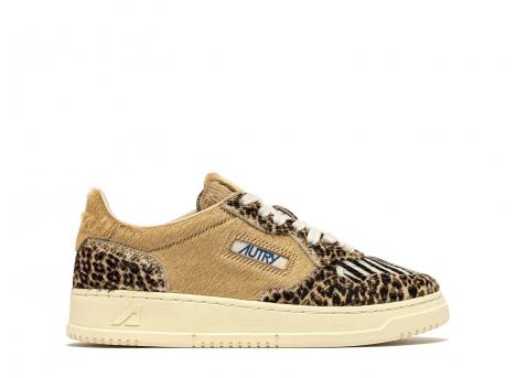 Autry Medalist Low JA02 Mix Pony / Safari Leo / Zebra / Ivory