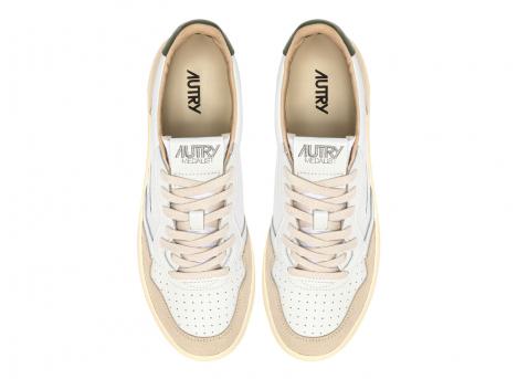 Autry Medalist Low LS17 Leather / Suede White / Bronze Green