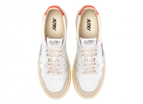 Autry Medalist Low LS19 Leather / Suede White / Pumpkin