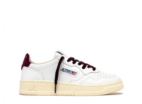 Autry Medalist Low VZ01 Leather / Velvet / Logo White / Fig