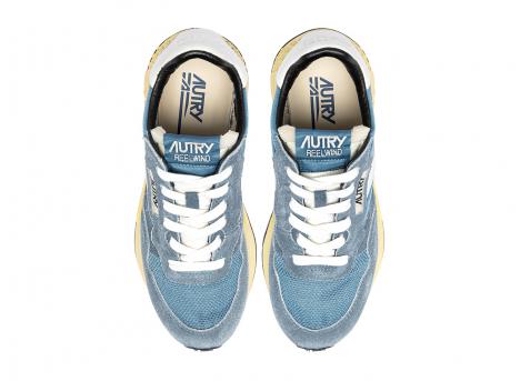 Autry Reelwind Low GQ04 Suede / Nylon / Net / Leather Sky Sugar / White