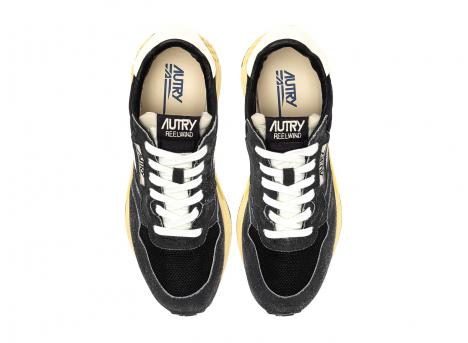 Autry Reelwind Low GQ07 Suede / Nylon / Net / Leather Black Sugar / Marshmallow