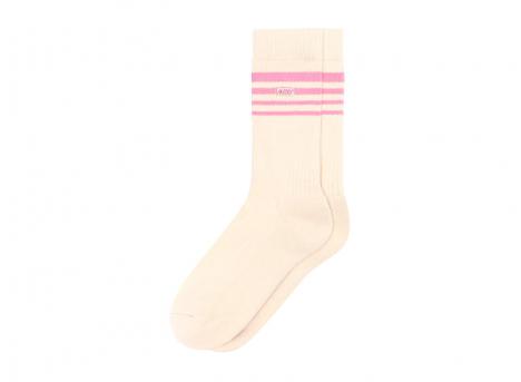 Autry Jacquard Striped Socks Corde / Pink