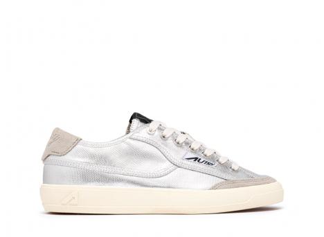 Autry Windscape Low CU07 Canvas / Suede Silver