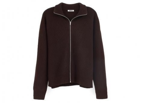 Bellerose Dorzip Knitwear Dark Roast BM262913-DORZIP-748
