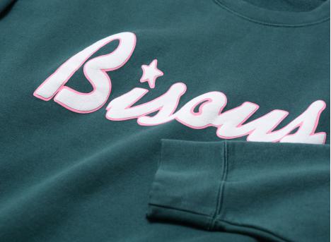 Bisous Skateboards Lounge Crewneck Forest
