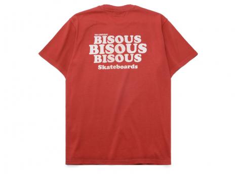Bisous Skateboards Grease Tshirt Red
