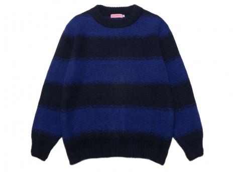 Bisous Skateboards South Mohair Stripes Navy