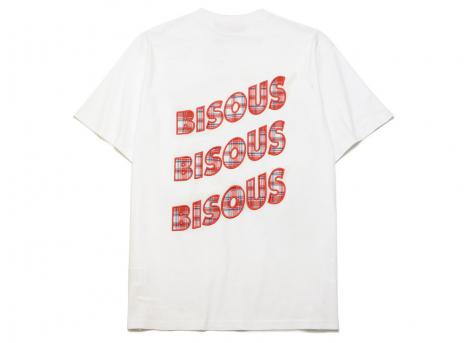 Bisous Skateboards Sonics Application Tshirt White