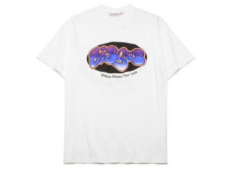 Bisous Skateboards Tour Music Tshirt White