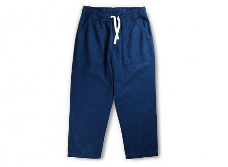 Bleu Relaxed Pants Herringbone Indigo