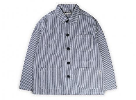 Bleu Worker Jacket Hickory Stripe