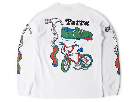 By Parra Bike Hammer Long Sleeve Tshirt White 56320