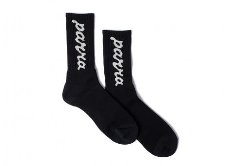 By Parra Lowercase Scriptlogo Crew Socks Black 56182
