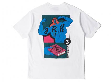 By Parra Why Are You Here Tshirt White