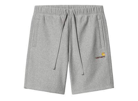 Carhartt American Script Sweat Short Grey Heather I031685