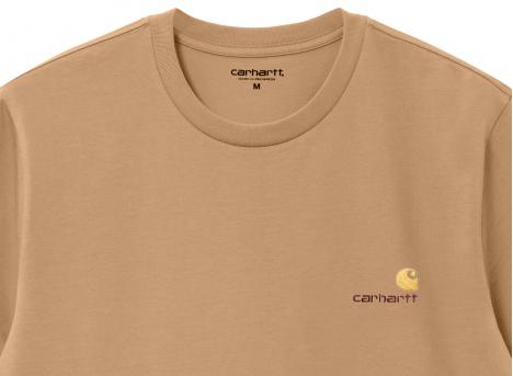 Carhartt American Script Tshirt Peanut I029956