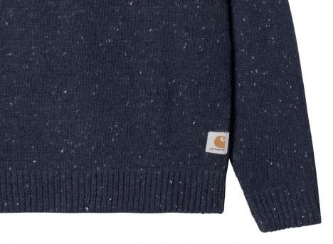 Carhartt Anglistic Sweater Speckled Air Force Blue I010977