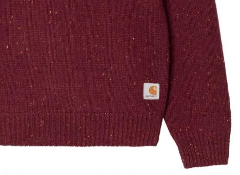 Carhartt Anglistic Sweater Speckled Malbec I010977