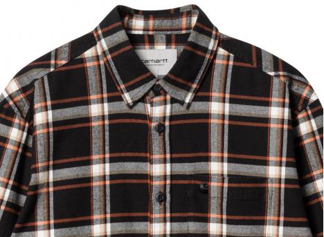 Carhartt Barten Shirt Check Black I032264