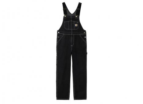 Carhartt Bib Overall Black Stone Washed I022946