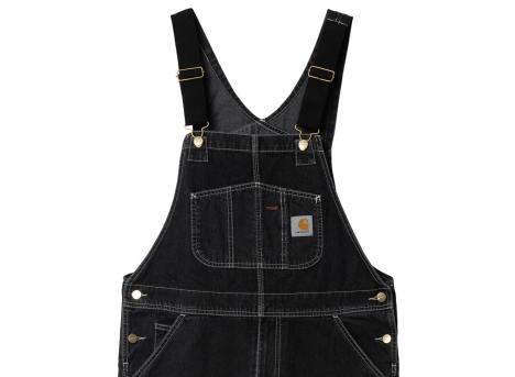 Carhartt Bib Overall Black Stone Washed I022946