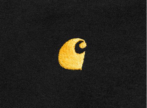 Carhartt Chase Tshirt LS Black / Gold I026392