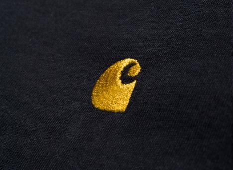 Carhartt Chase Tshirt LS Dark Navy / Gold I026392