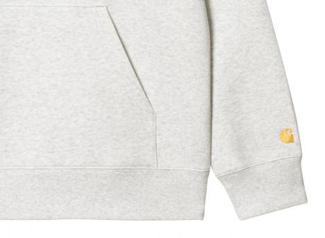 Carhartt Chase Neck Zip Sweat Ash Heather / Gold I033665