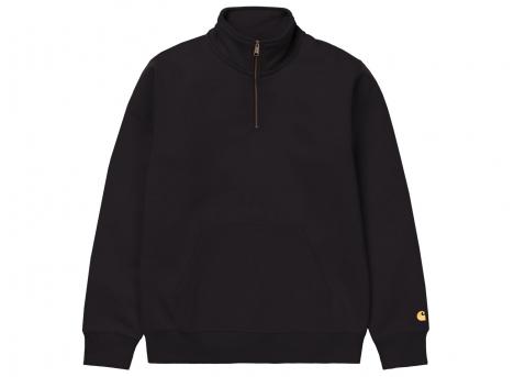 Carhartt Chase Neck Zip Sweat Black / Gold I033665