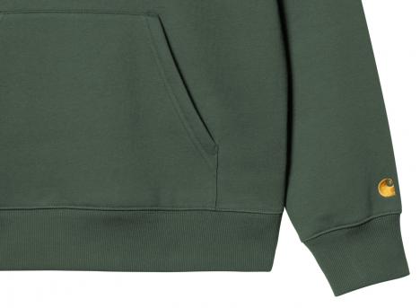 Carhartt Chase Neck Zip Sweat Sycamore Tree / Gold I033665