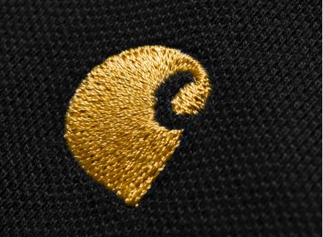 Carhartt Chase Pique Polo Black / Gold I023807