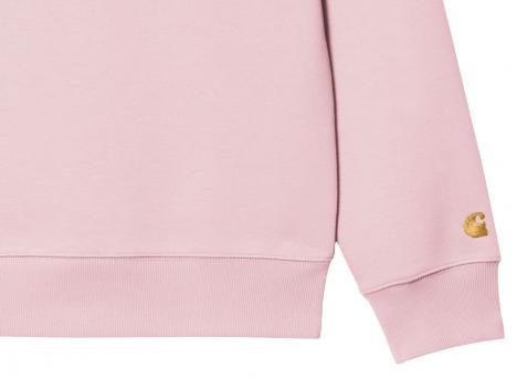 Carhartt Chase Sweat Air Pink / Gold I033660