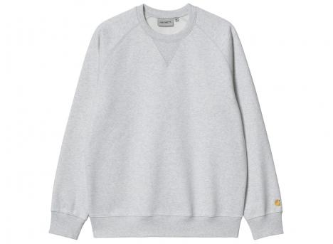 Carhartt Chase Sweat Ash Heather / Gold I033660