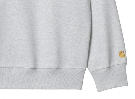 Carhartt Chase Sweat Ash Heather / Gold I033660