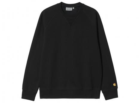 Carhartt Chase Sweat Black / Gold I033660