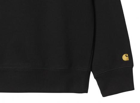 Carhartt Chase Sweat Black / Gold I033660
