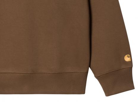 Carhartt Chase Sweat Chocolate / Gold I033660